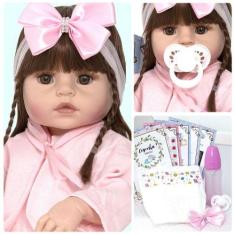 Boneca Reborn de Silicone Que Pode Dar Banho - Cegonha Reborn Dolls