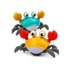 Caranguejo Fujão - Pega Caranguejo - Brinquedo Divertido com Música que Anda e Evita Obstáculos com Sensor para o Desenvolvimento do seu Bebê - Linha Premium