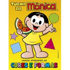 Livro - Turma da Mônica - Vamos aprender as cores e formas