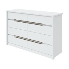 Cômoda de Quarto Urban c/ 8 Gavetas Branco - Lopas, Branco