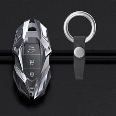 TPHJRM Capa da chave do carro em liga de zinco, adequado para Hyundai i30 Ix35 Kona Encino Solaris Azera Accent TM Palisade Santa