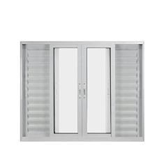 Janela de Alumínio Veneziana 100x100cm 6 Folhas Suprema Hale Esquadrias Branco