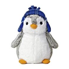 Aurora Pompom 9 "Pinguim Pelúcia do Mundo (Blue Hat)