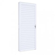 Porta de Aço de Giro Laminada 215x70cm Riobras Branco