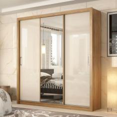 Guarda-Roupa Residence 3 Portas Amêndola/Off-White - Demóbile