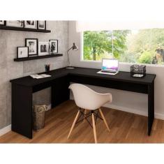 Mesa De Escritório em L 160x150cm Tampo 30mm - Netmobil