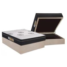 Cama Box Baú Casal: Colchão Espuma Polar D28 / EP Orthoface Class + Ba