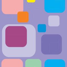 Papel De Parede Adesivo Lavável Quadrados 3M