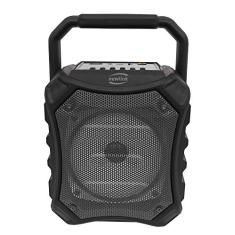 Caixa de Som Bluetooth 15W NEWLINK BOMBER SP112 - Led, FM e entrada para cartão micro SD, Cinza