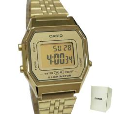 Relógio Feminino Casio Digital Vintage Dourado LA680WGA-9DF