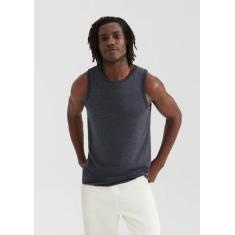 Regata Básica Masculina World, XG, Cinza escuro