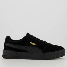 Tênis Puma Carina BDP Feminino Preto e Dourado-Feminino