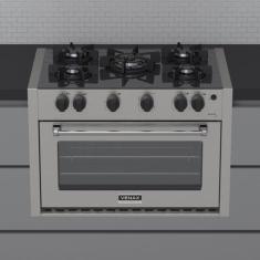 Fogao a Gas de Embutir 5 Bocas Venax Gaudi Line Inox, Bivolt