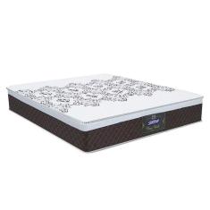 Colchão Box Casal Queen Size 158cm Molas Ensacadas Soft Pillow New York Marrom - Gazin