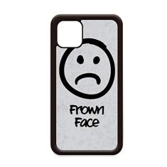 Capa branca com estampa de chat feliz para iPhone 12 Pro Max para Apple Mini Mobile Case