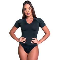 Camisa MVB Modas Térmica Proteção UV Manga Curta Feminina