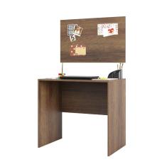 Escrivaninha Multiuso Compacta com Painel 80cm Prime Luciane Móveis