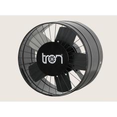 Ventilador Exaustor Industrial Axial Tron 300mm Bivolt 130W Potente 5 Pás 100% Aço De Carbono Grafite