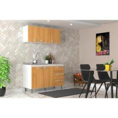 Cozinha Modulada 2 Peças Ipanema Branco/cinnamomo