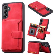 Capa de Estojo Carteira para Samsung Galaxy A14 5G, capas protetoras anti-quedas de couro PU vintage para capas protetoras contra quedas para Samsung Galaxy A14 5G para mulheres e homens Capa de Estoj