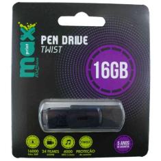 Pen Drive 16gb Twist Maxprint para fotos e arquivos - 5 anos de garant