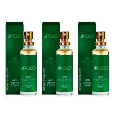 Kit 3 Perfume Masculino Amakha Paris Apolo Verde