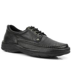 Sapato Masculino Conforto Anti Stres Ortopédico Social Tenis Oxford Leve Casual Costurado Em Couro-Masculino