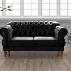 Sofá 2 Lugares Duquesa Chesterfield Decoração Recepção - BELLA DECOR