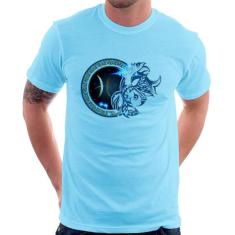 Camiseta Signo Peixes Astrologia - Foca na Moda, Azul bebê, P