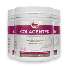 Kit 3 Colagentek Vitafor 300g Neutro