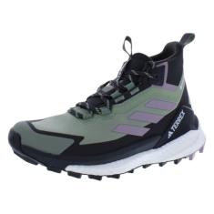 adidas Tênis de caminhada feminino Terrex Free Hiker 2 Gore-Tex, Verde prateado pré-amado Fig-Carbono, 40