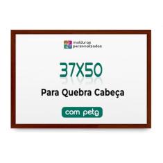 Moldura para Quebra Cabeça Grow 500 Peças 50x37 cm com Proteção Petg (Chão de Barro)