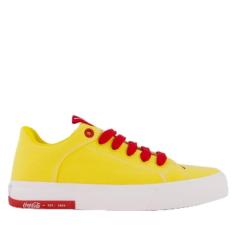 Tênis Coca Cola Daytona Bold Feminino Amarelo e Vermelho