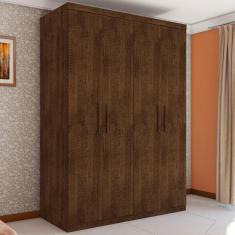 Guarda Roupa Miami Casal Quatro Portas Malbec