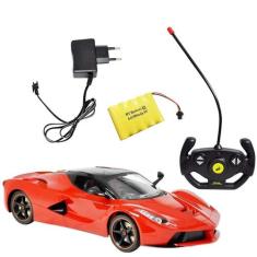 Carrinho De Controle Remoto Ferrari Com Bateria Recarregável - DM Toys