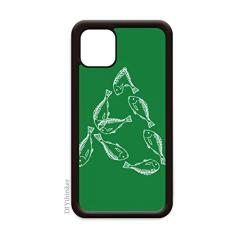 Food Fish Around Seafood Letras para iPhone 12 Pro Max Capa para Apple Mini Mobile Case Shell