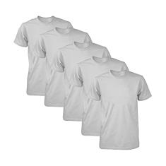 Kit com 5 Camisetas Masculina Dry Fit Part.B (Cinza, P)