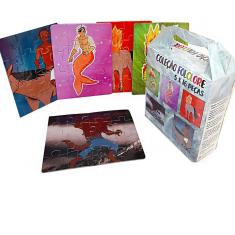 Kit 10 Quebra-cabeças Educativos Folclore do Brasil de 16 peças