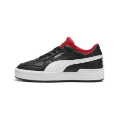 PUMA Ferrari CA Pro Tênis masculino, branco e preto, 48, Preto/branco, 46