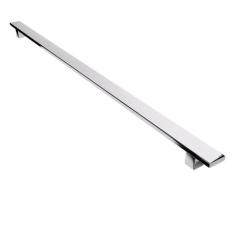Puxador Inox Para Porta De Madeira Vidro Um Lado Só 60cm - MetalCromo