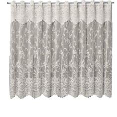 Cortina De Renda Cozinha 2,00 X 1,20 E 0,30M Nova Karla - Cortilester