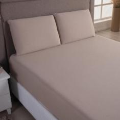 Jogo Cama Lençol Sonnet Casal Padrão Malha Lisa 100% Algodão - Casa Sc