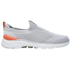 Tênis Feminino Skechers Go Walk 6 Slip-ins Cinza - 12453-Feminino