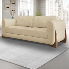 Sofá 2 Lugares 160cm Linho Djon Dourado - Spezzia Decor