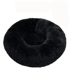 Cama para cães calmante, cama para cães antiansiedade, cama para cães de pelúcia para cães pequenos, cama de cachorro confortável macia e macia em pele sintética, cama para animais de estimação lavável, diâmetro 35 cm