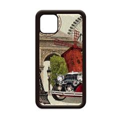 Old Car France Torre Eiffel para iPhone 12 Pro Max Capa para Apple Mini Mobile Case