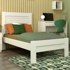 Cama Solteiro Safira Neve- Tcil Móveis