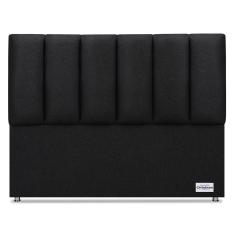 Cabeceira South Linho Preto Queen (11x160x125) - Ortobom