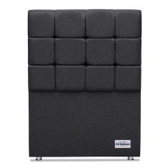 Cabeceira Amur Linho Cinza Solteiro (12x90x125) - Ortobom