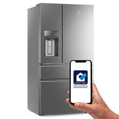 Refrigerador French Door Electrolux com 04 Portas Frost Free com 540 Litros e Aplicativo Home Platinum - DM91X